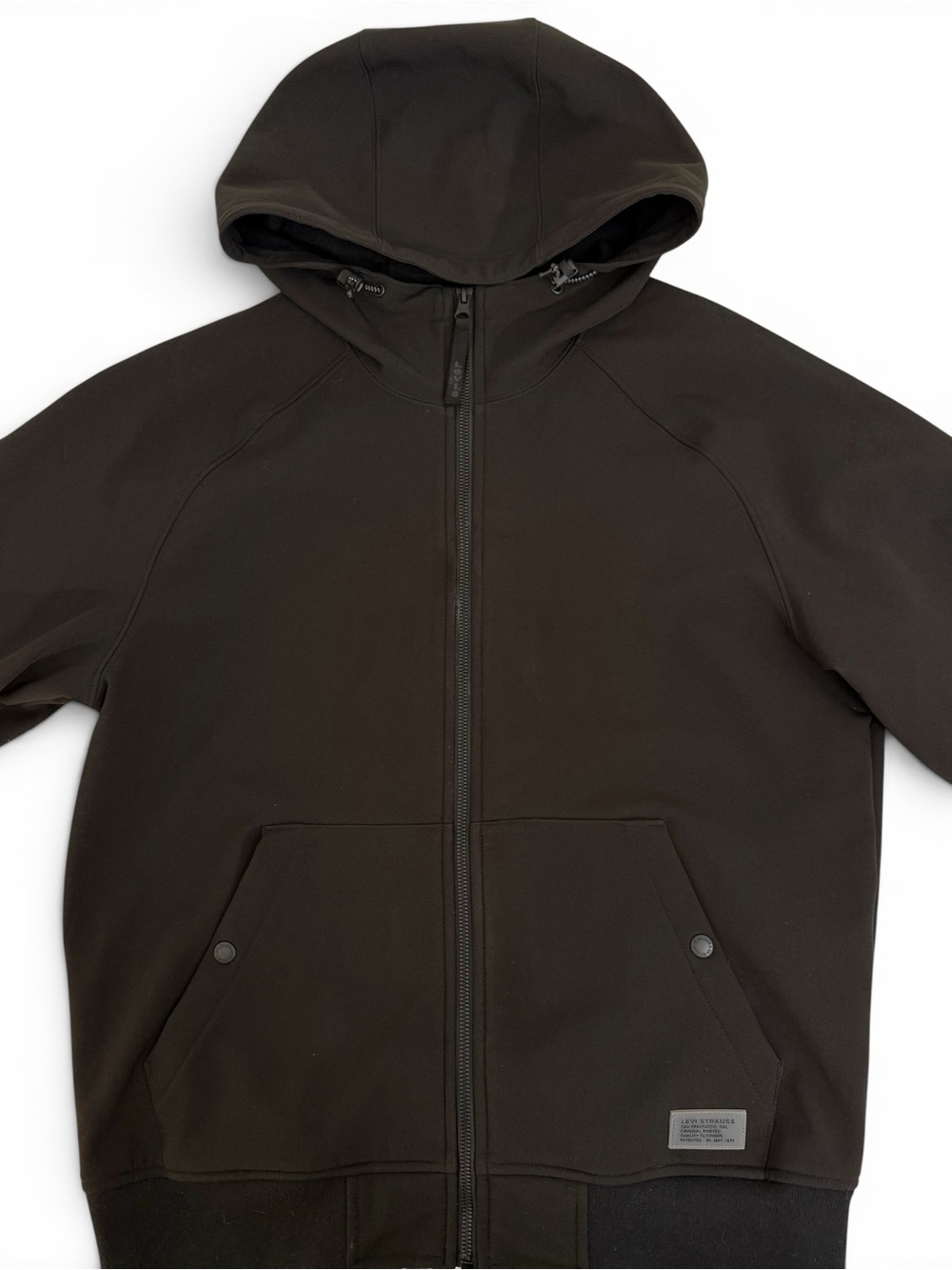 Levi's Black Soft Shell Hoodie Bomber Jacket Men’s Medium